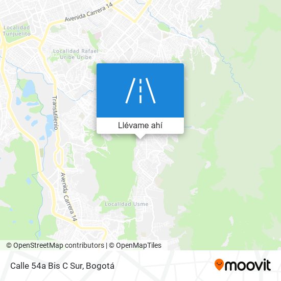 Mapa de Calle 54a Bis C Sur