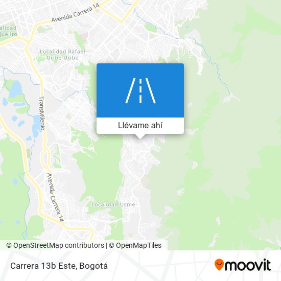 Mapa de Carrera 13b Este