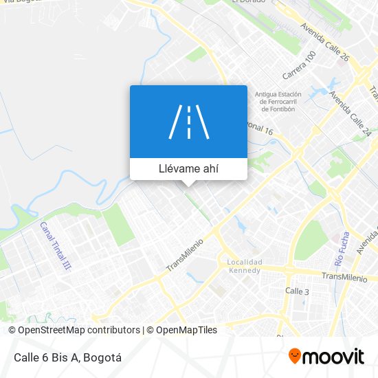 Mapa de Calle 6 Bis A