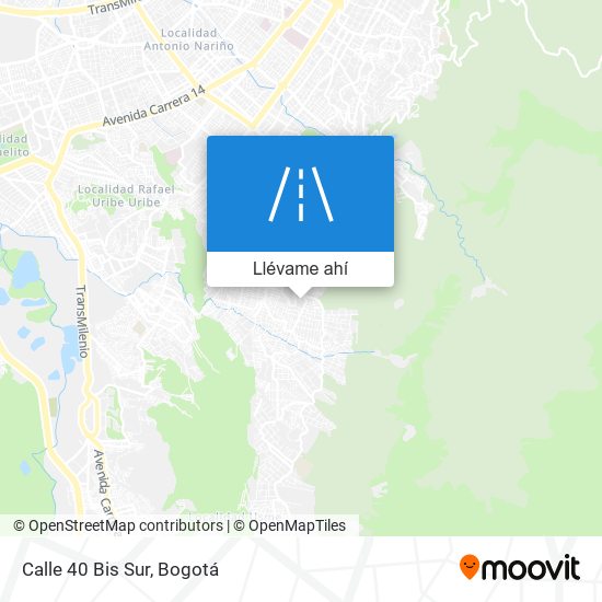 Mapa de Calle 40 Bis Sur