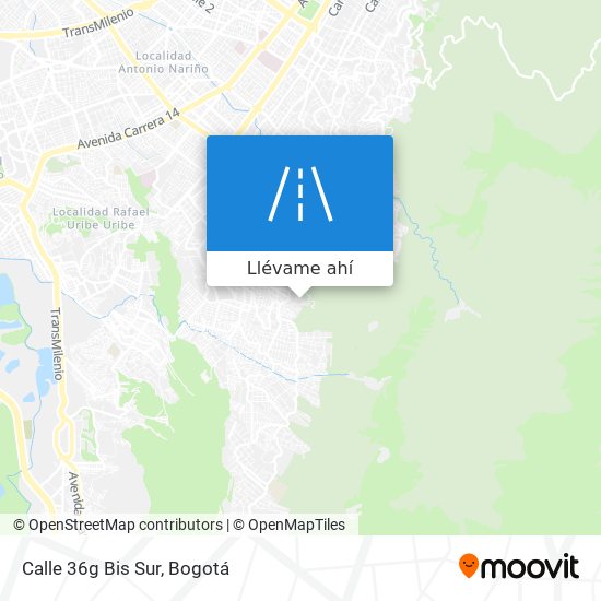 Mapa de Calle 36g Bis Sur