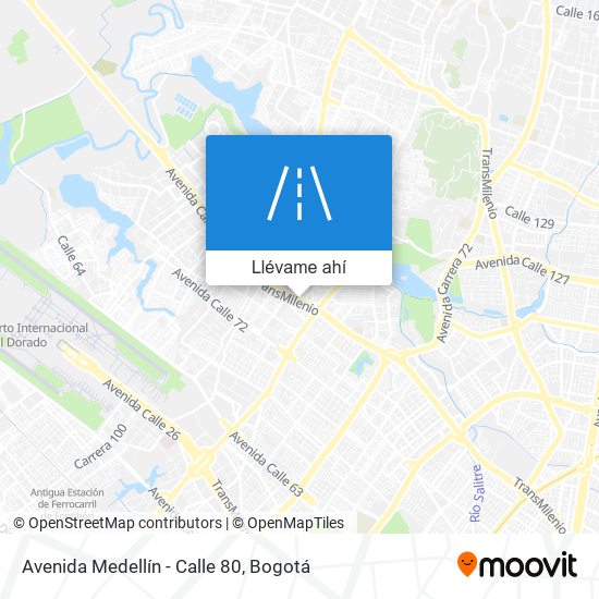 Mapa de Avenida Medellín - Calle 80