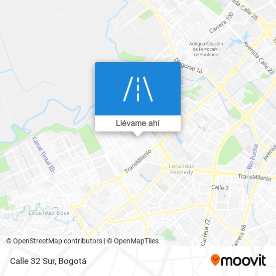 Mapa de Calle 32 Sur