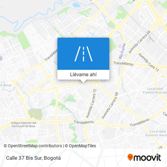 Mapa de Calle 37 Bis Sur