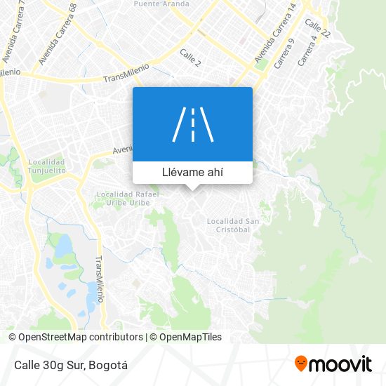 Mapa de Calle 30g Sur