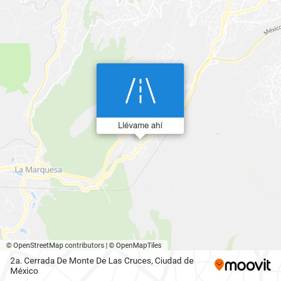 Mapa de 2a. Cerrada De Monte De Las Cruces