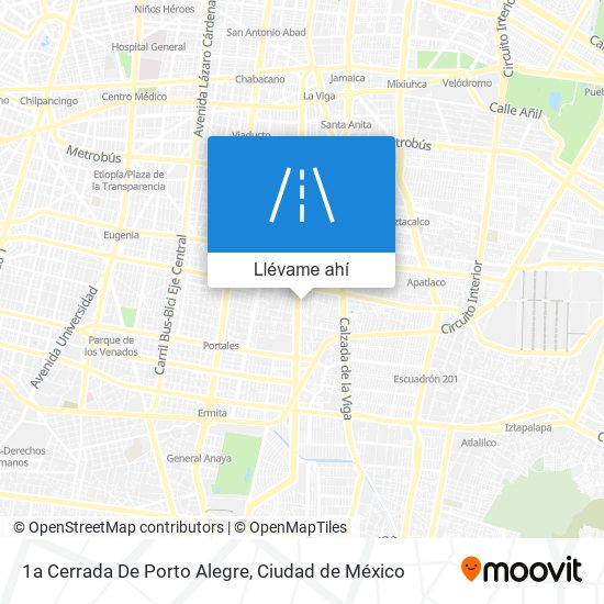 Mapa de 1a Cerrada De Porto Alegre