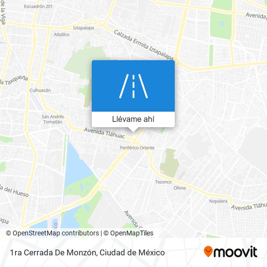 Mapa de 1ra Cerrada De Monzón