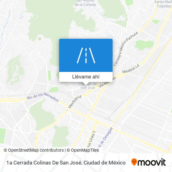 Mapa de 1a Cerrada Colinas De San José