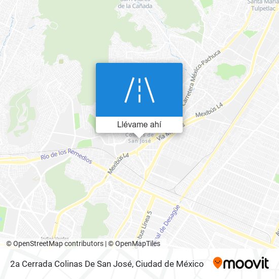 Mapa de 2a Cerrada Colinas De San José