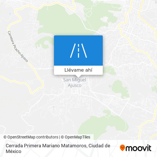 Mapa de Cerrada Primera Mariano Matamoros
