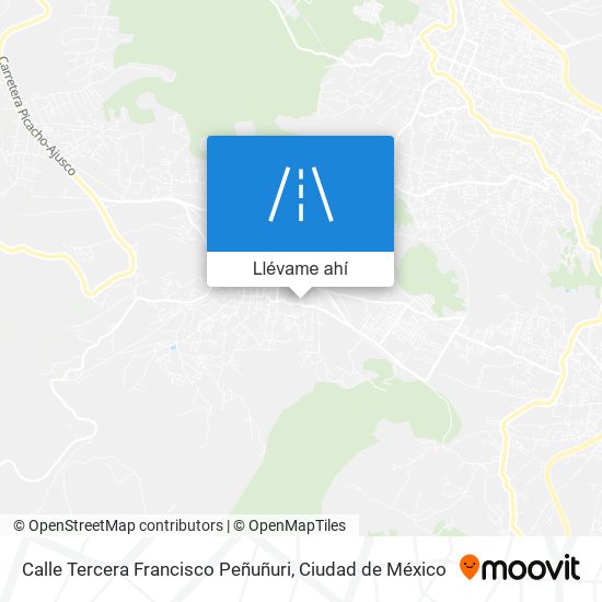 Mapa de Calle Tercera Francisco Peñuñuri