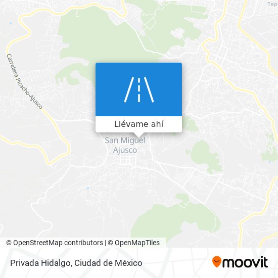 Mapa de Privada Hidalgo