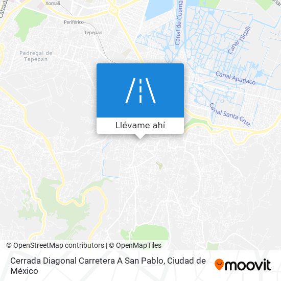 Mapa de Cerrada Diagonal Carretera A San Pablo