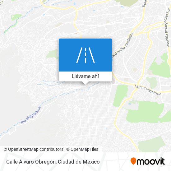 Mapa de Calle Álvaro Obregón