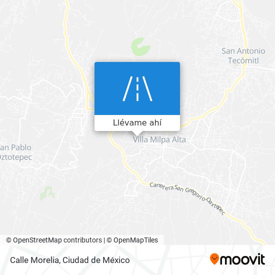 Mapa de Calle Morelia