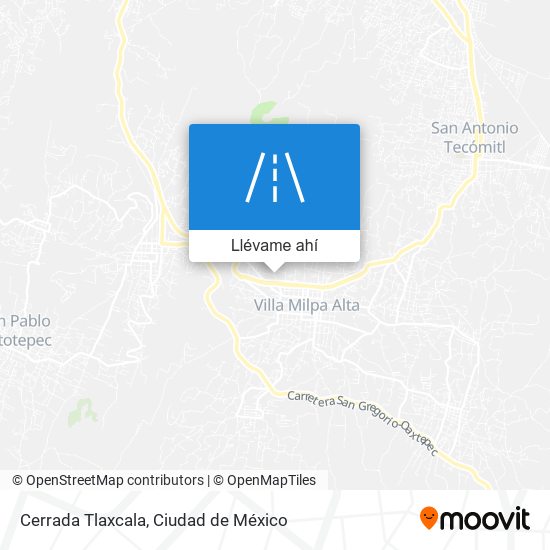 Mapa de Cerrada Tlaxcala