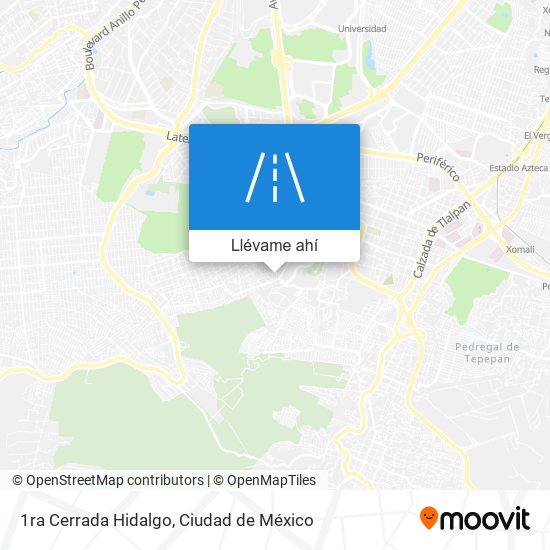 Mapa de 1ra Cerrada Hidalgo