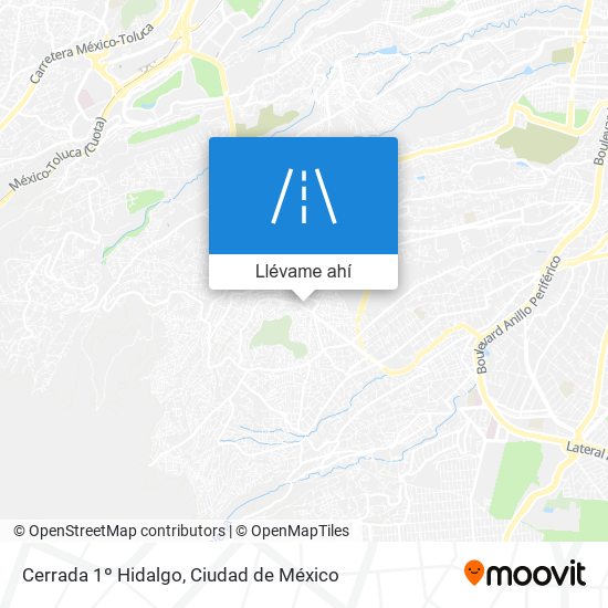 Mapa de Cerrada 1º Hidalgo