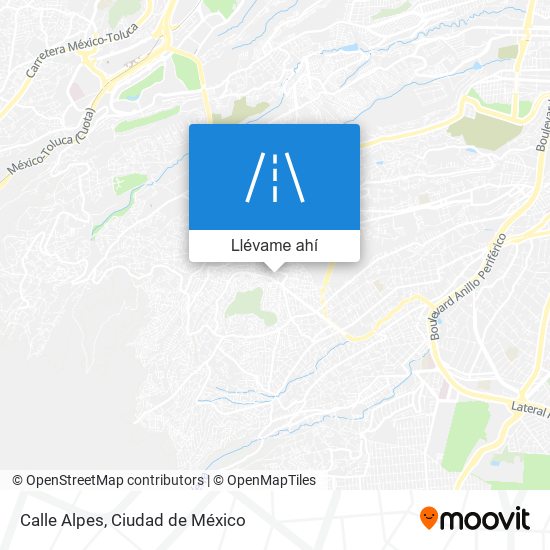 Mapa de Calle Alpes