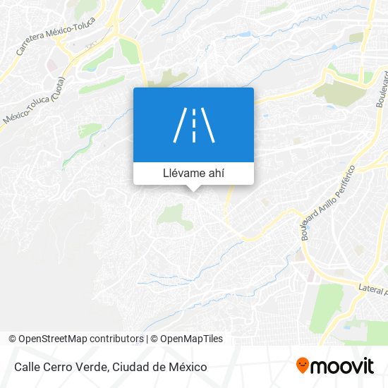 Mapa de Calle Cerro Verde