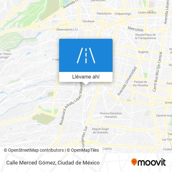 Mapa de Calle Merced Gómez