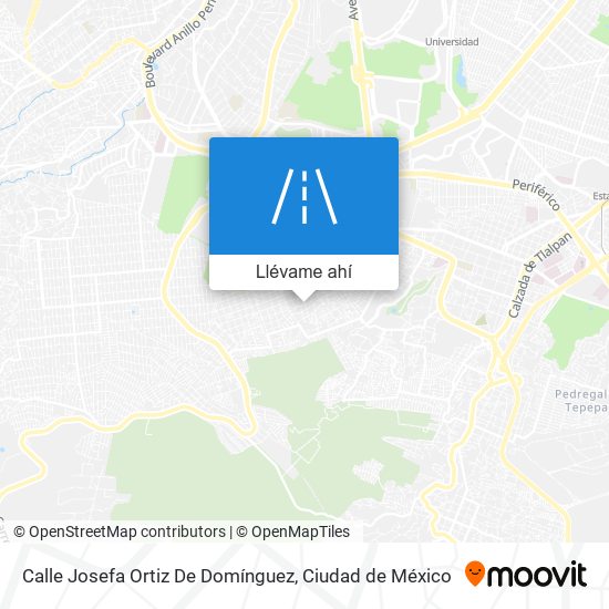 Mapa de Calle Josefa Ortiz De Domínguez