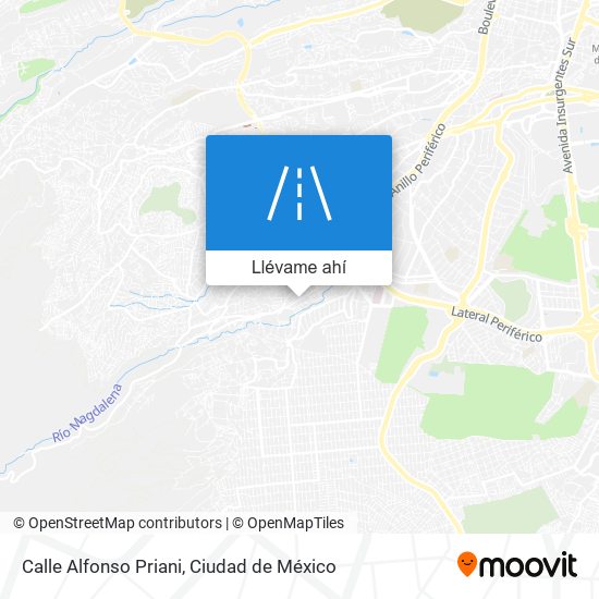 Mapa de Calle Alfonso Priani
