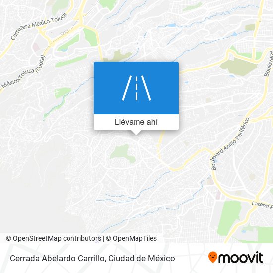 Mapa de Cerrada Abelardo Carrillo