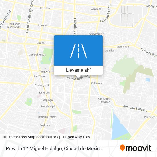 Mapa de Privada 1ª Miguel Hidalgo