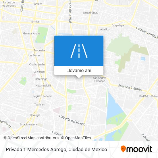 Mapa de Privada 1 Mercedes Ábrego