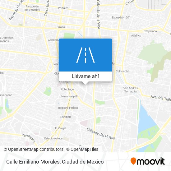 Mapa de Calle Emiliano Morales