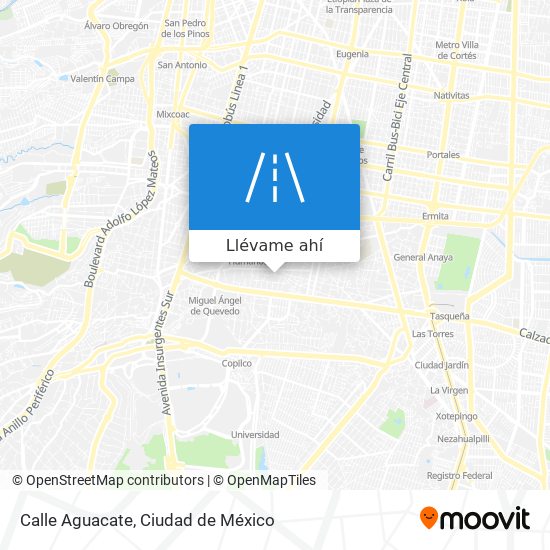 Mapa de Calle Aguacate