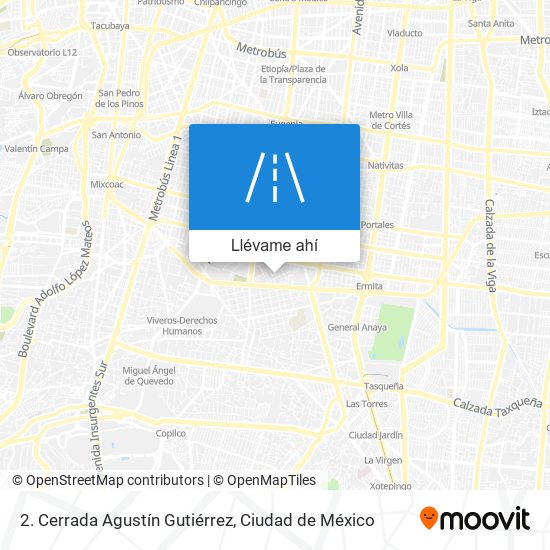 Mapa de 2. Cerrada Agustín Gutiérrez