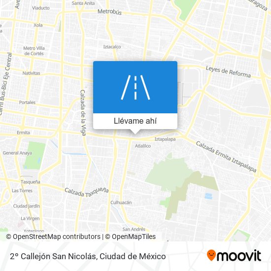 Mapa de 2º Callejón San Nicolás