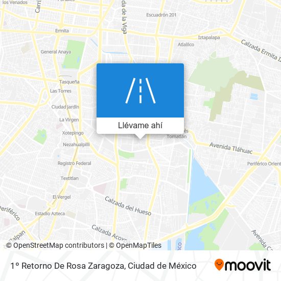 Mapa de 1º Retorno De Rosa Zaragoza