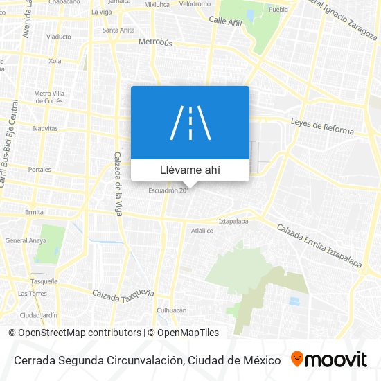 Mapa de Cerrada Segunda Circunvalación