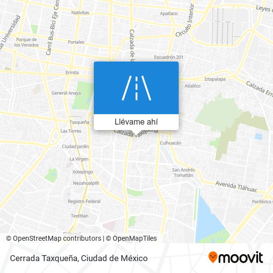 Mapa de Cerrada Taxqueña