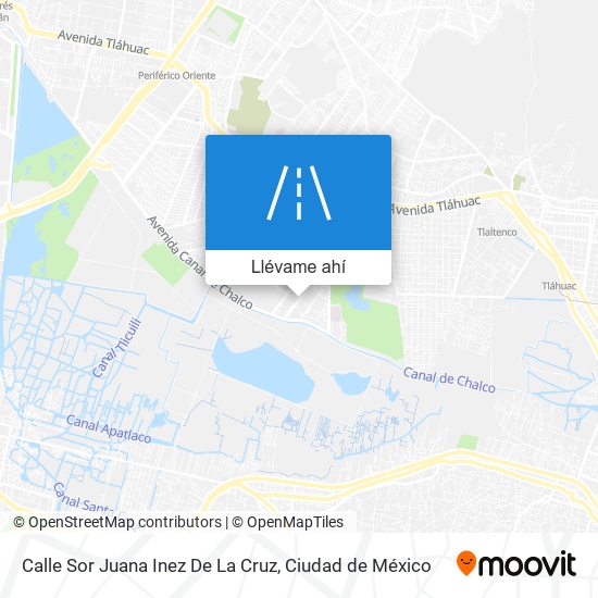 Mapa de Calle Sor Juana Inez De La Cruz