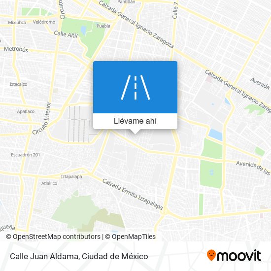 Mapa de Calle Juan Aldama