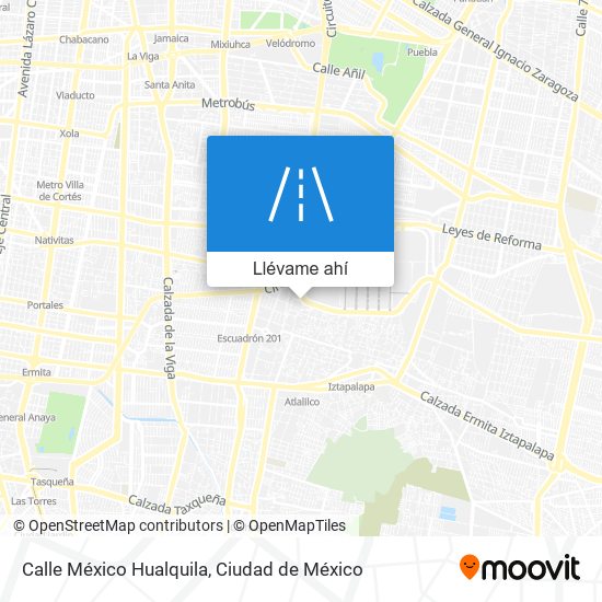 Mapa de Calle México Hualquila