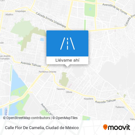 Cómo llegar a Calle Flor De Camelia en Iztapalapa en Autobús o Metro?