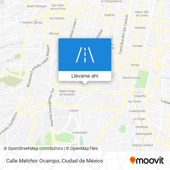 Mapa de Calle Melchor Ocampo