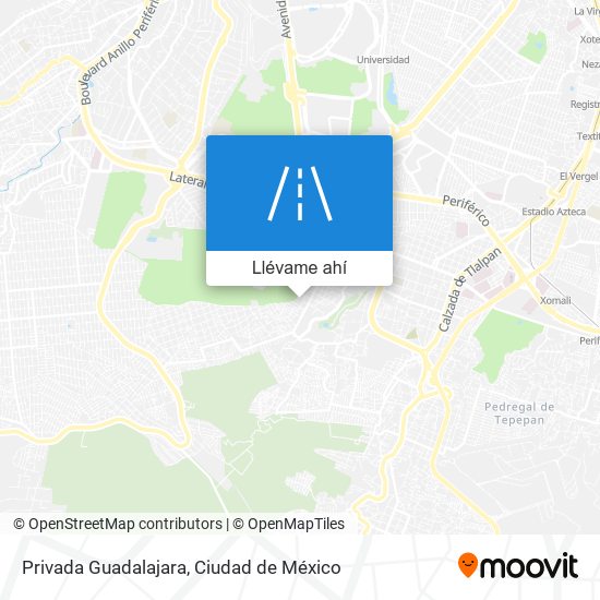 Mapa de Privada Guadalajara