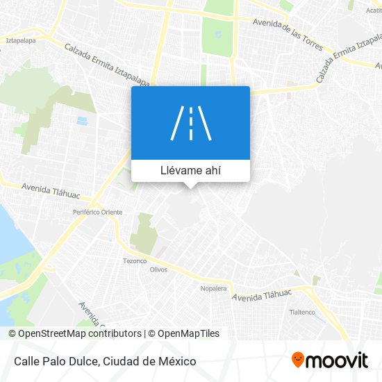 Mapa de Calle Palo Dulce