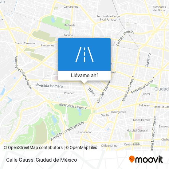 Mapa de Calle Gauss