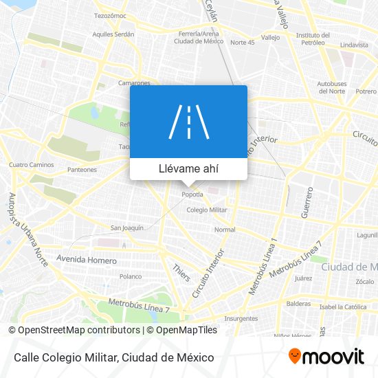 Mapa de Calle Colegio Militar