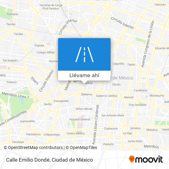 Mapa de Calle Emilio Dondé