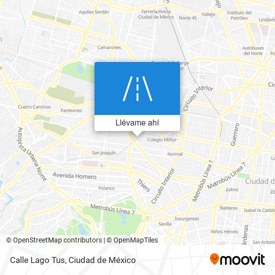 Mapa de Calle Lago Tus