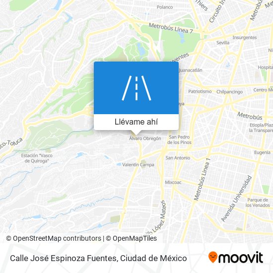Mapa de Calle José Espinoza Fuentes